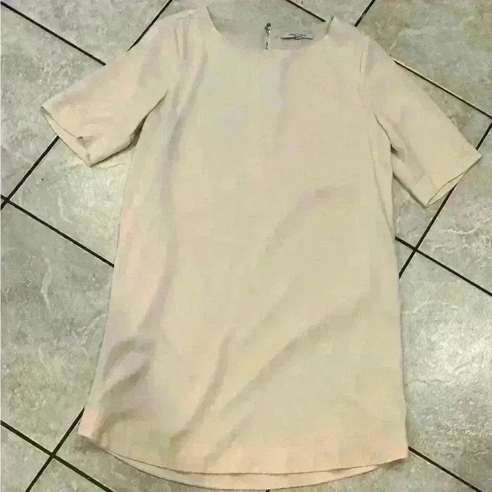 Naked Zebra Ivory Sheath Dress Size Small